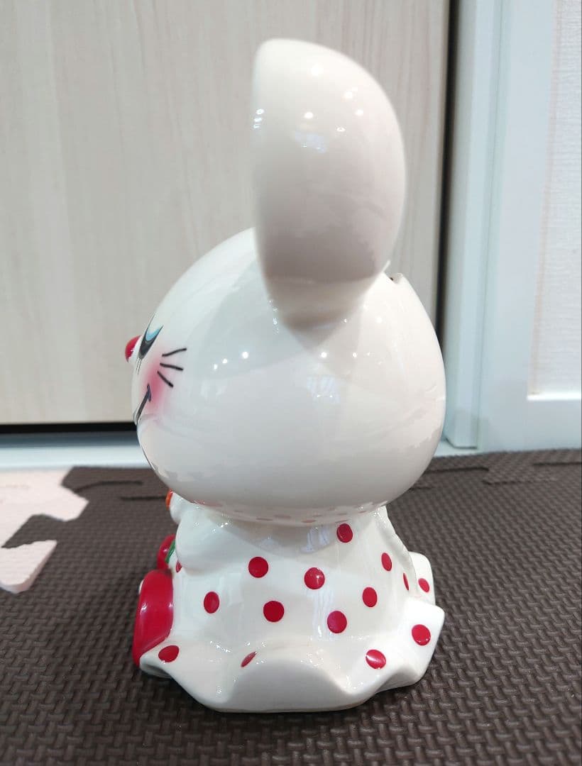 当時物　内藤ルネ　ネズミ　貯金箱　陶器製　ミックとマック