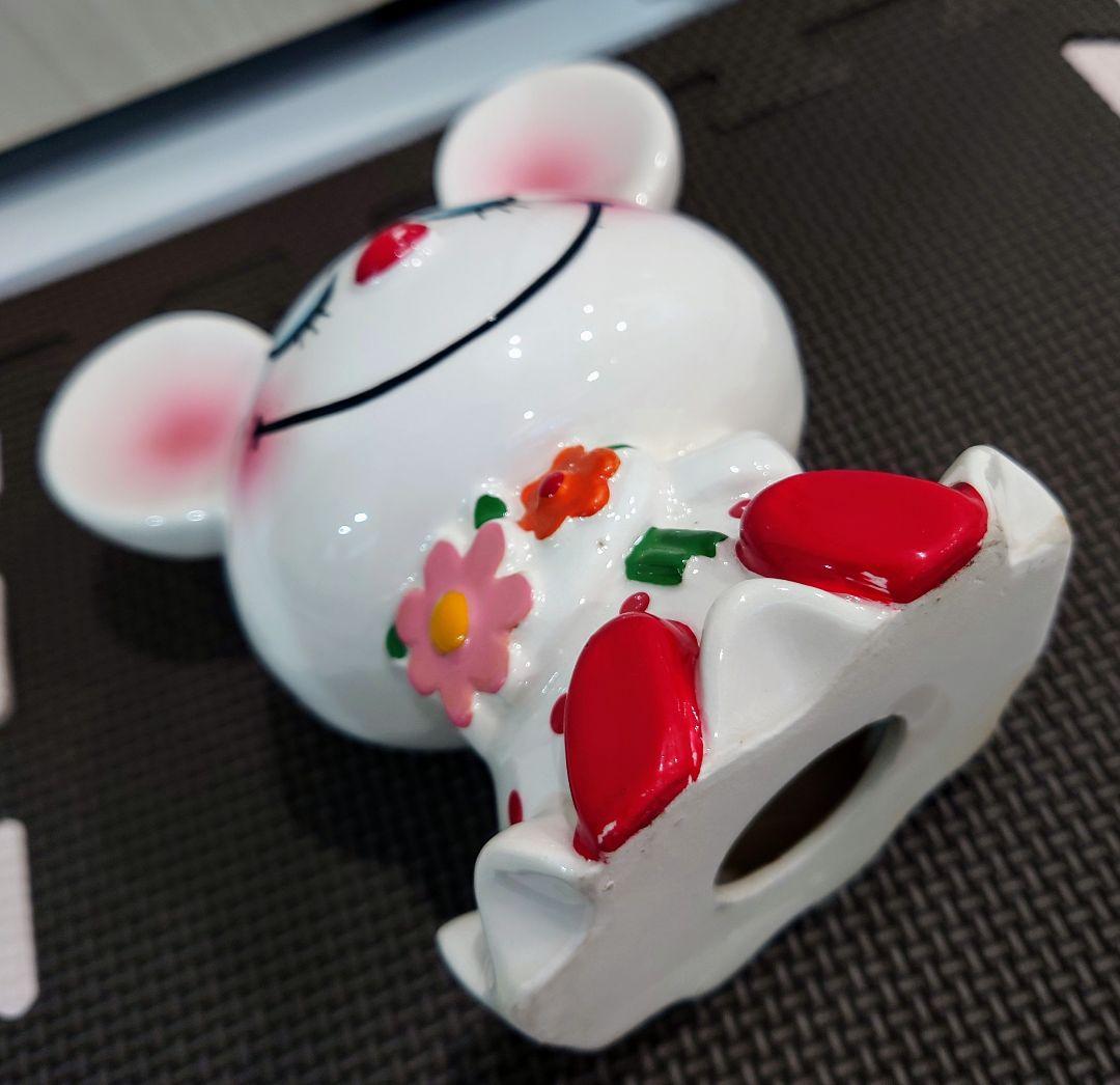 当時物　内藤ルネ　ネズミ　貯金箱　陶器製　ミックとマック