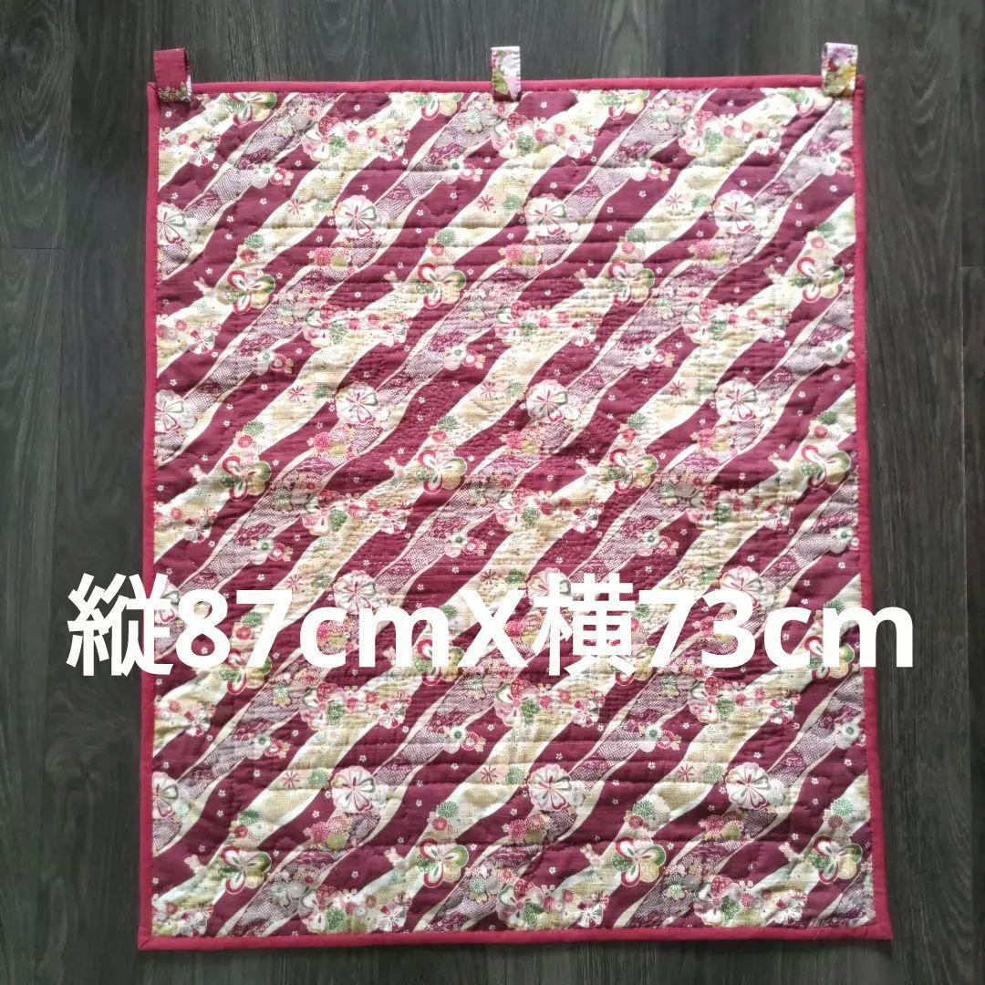 ❣️お雛様パネルレッド系（パッチワークキルトタペストリー❣️ ハンドメイド