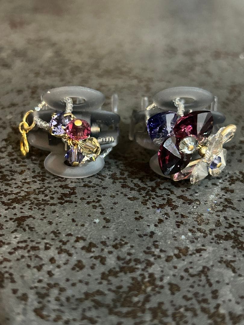 コンプレックスビズ クリスタルブルーム　ホイップクリップ２個セット　証明書あり