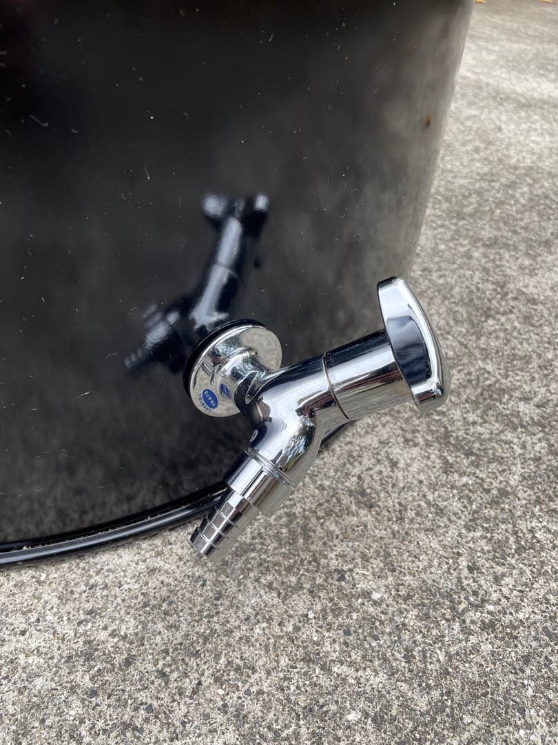 ドラム缶風呂 排水蛇口とすのこ付き NEWモデル✨