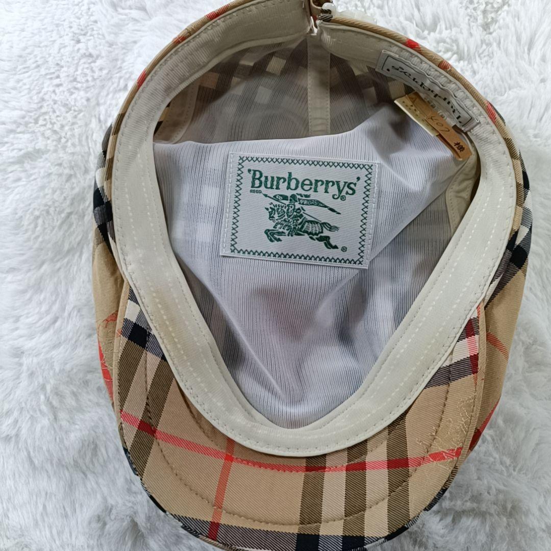 良品✨バーバリー ノバチェック&シャドーホース柄 ハンチング帽　キャスケット