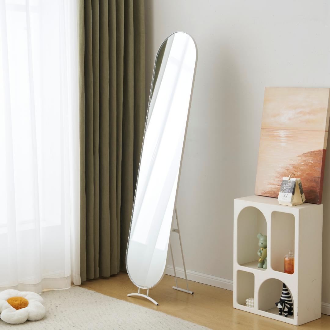 【幅40cm】姿見 スタンドミラー アーチ 壁掛け 立て掛け 全身鏡 飛散防止