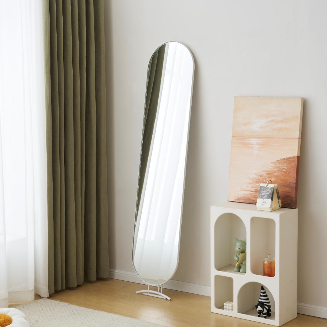 【幅40cm】姿見 スタンドミラー アーチ 壁掛け 立て掛け 全身鏡 飛散防止