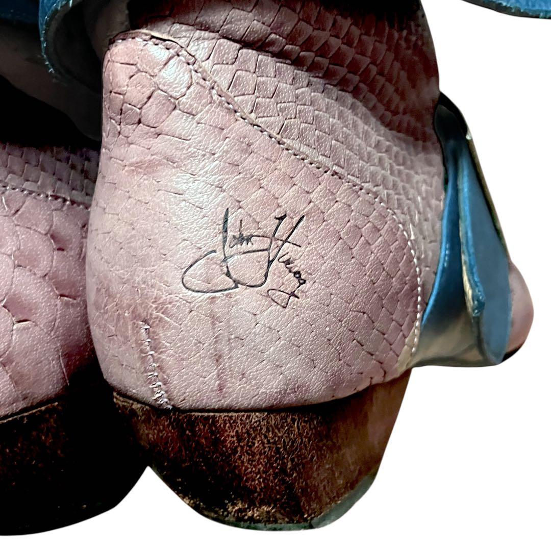 希少✨John Fluevog パイソン型押　アンクルブーツ　8.5 ギャルソン