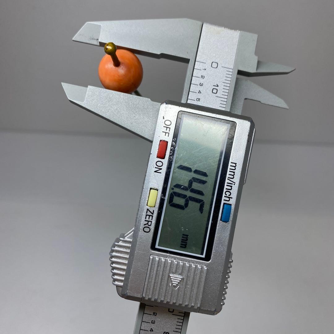 本赤珊瑚　玉　簪　93g チヒチ　東さ8-0107☆1F