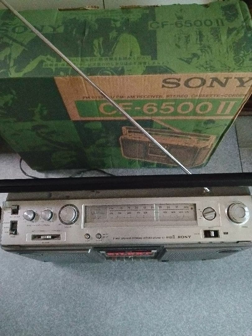 【ジャンク】昭和レトロ　SONY CF-6500 II ラジカセ