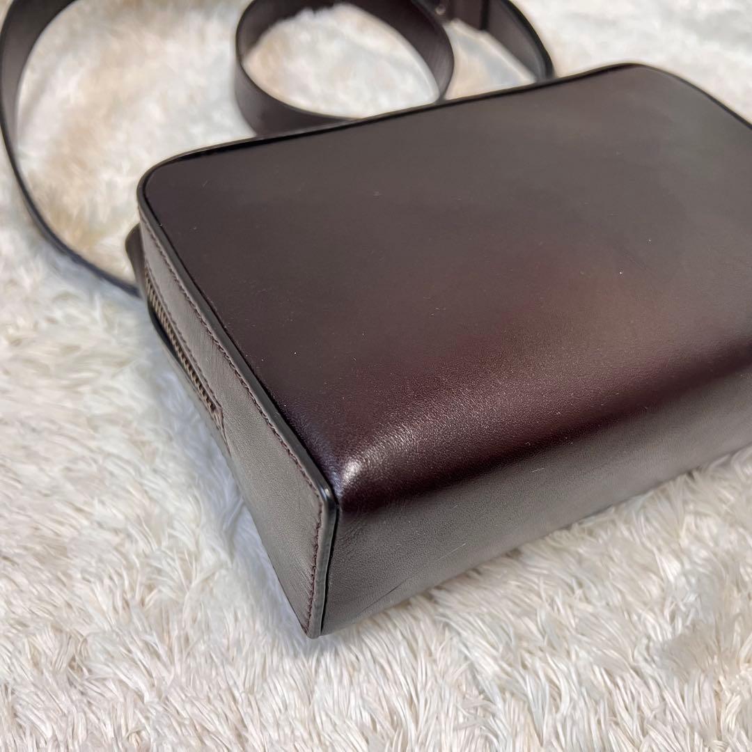 マザーハウス アンティークソラ2 ダークブラウン　ショルダーバッグ　ボディバッグ