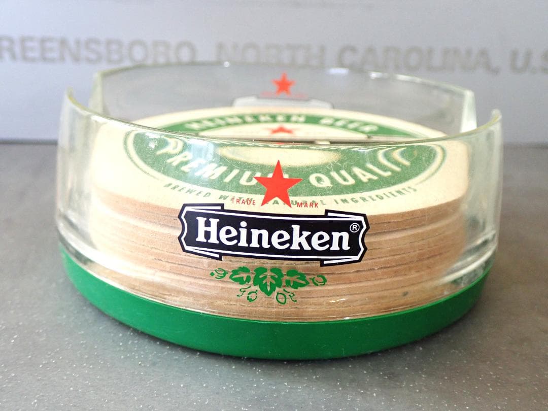 ☆珍品レア品☆Heineken ハイネケン ビンテージ大判トレイ&コースター
