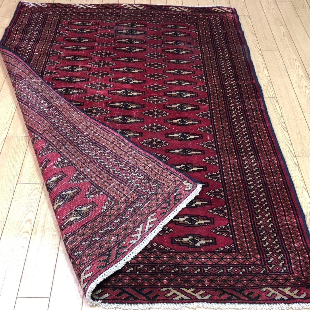 ペルシャ絨毯 ヴィンテージラグ 145×103cm 手織り オールドpersia