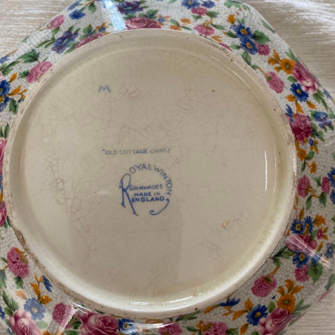  Winton オールドコテージチンツ　八角形ボウル