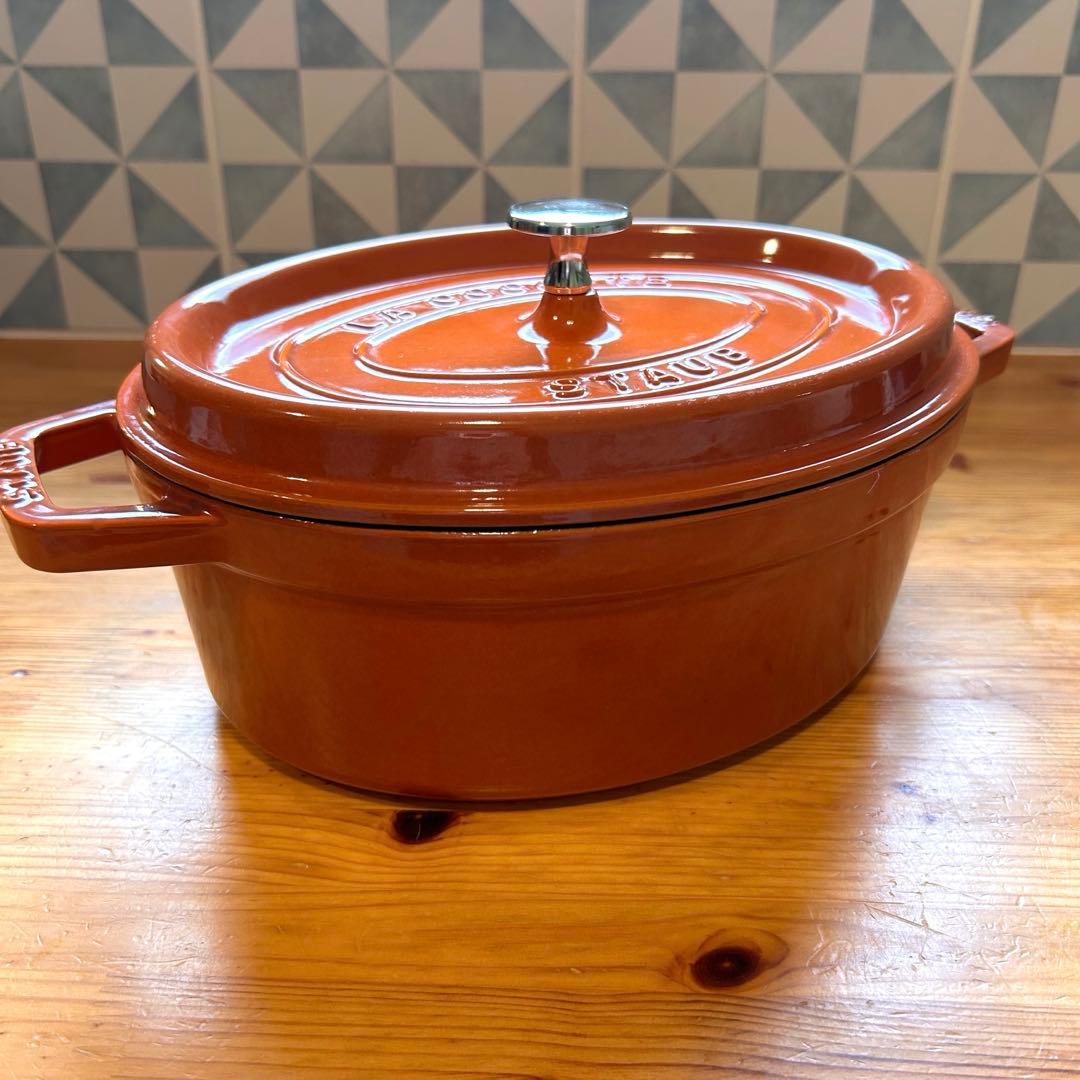 STAUB ストウブ ピコ ココット オーバル 27cm シナモン IH対応