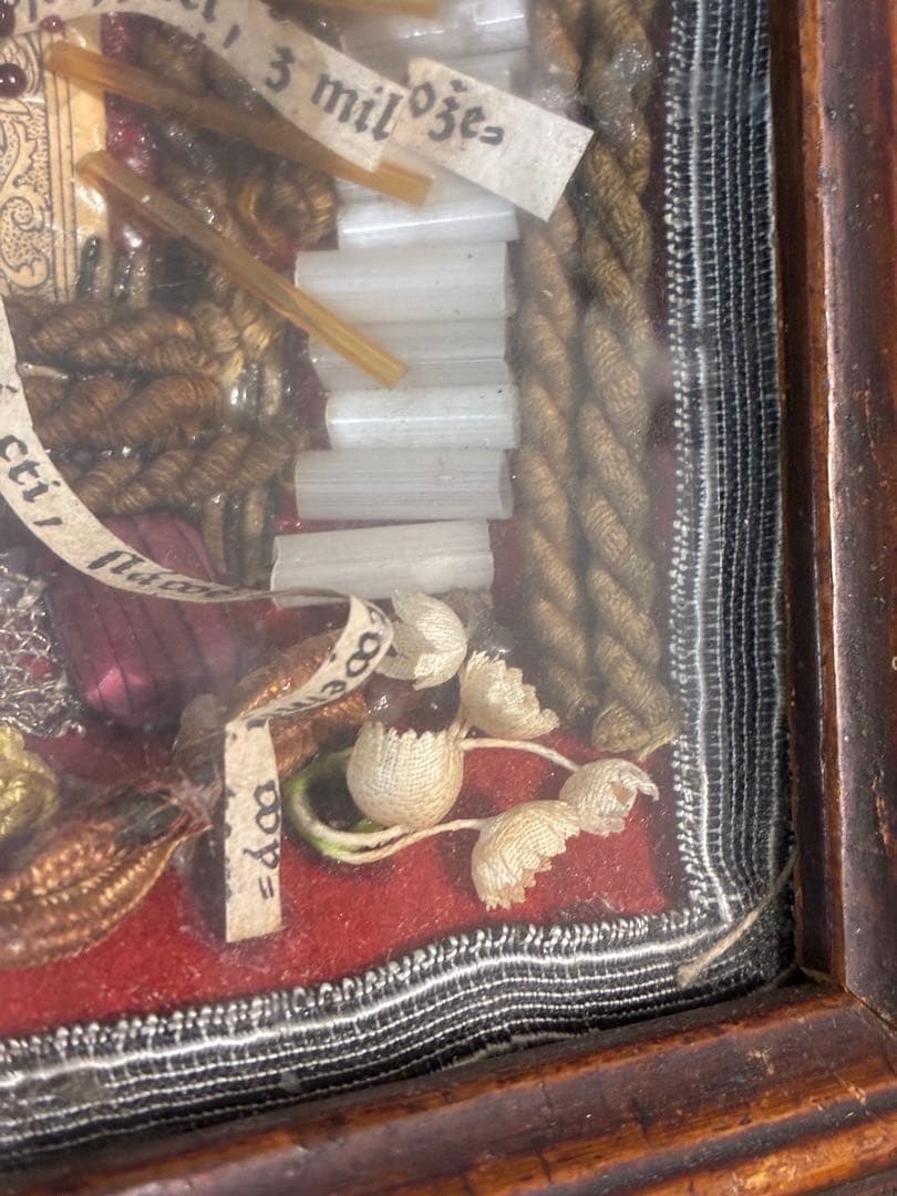 聖遺物 レリクアリー アンティーク装飾フレーム フランス ブロカント 宗教