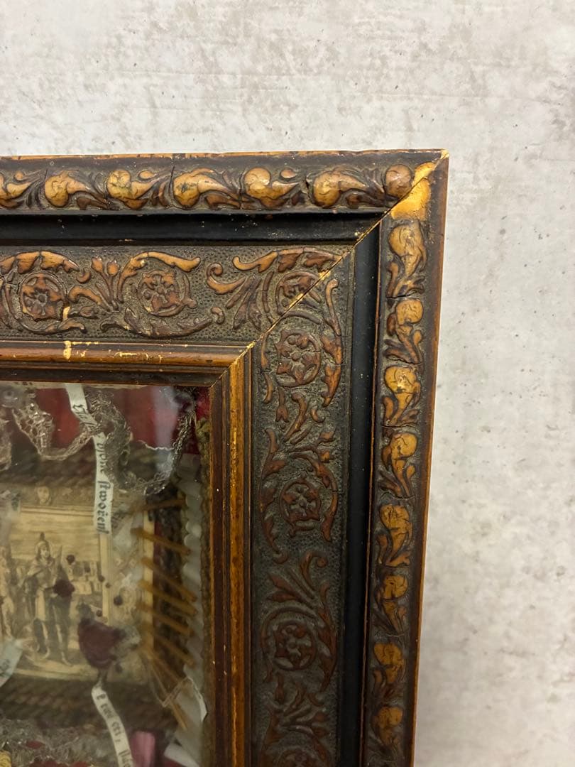 聖遺物 レリクアリー アンティーク装飾フレーム フランス ブロカント 宗教