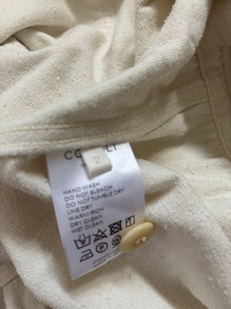 comoliシルクネップオールインワン　エクリュ　2