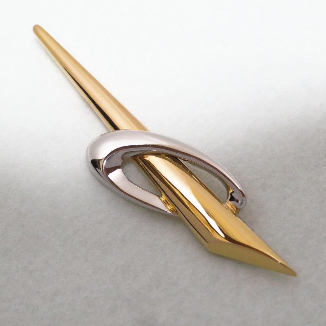 K18 Pt900 ブローチ 男女兼用 アクセサリー 6.3g