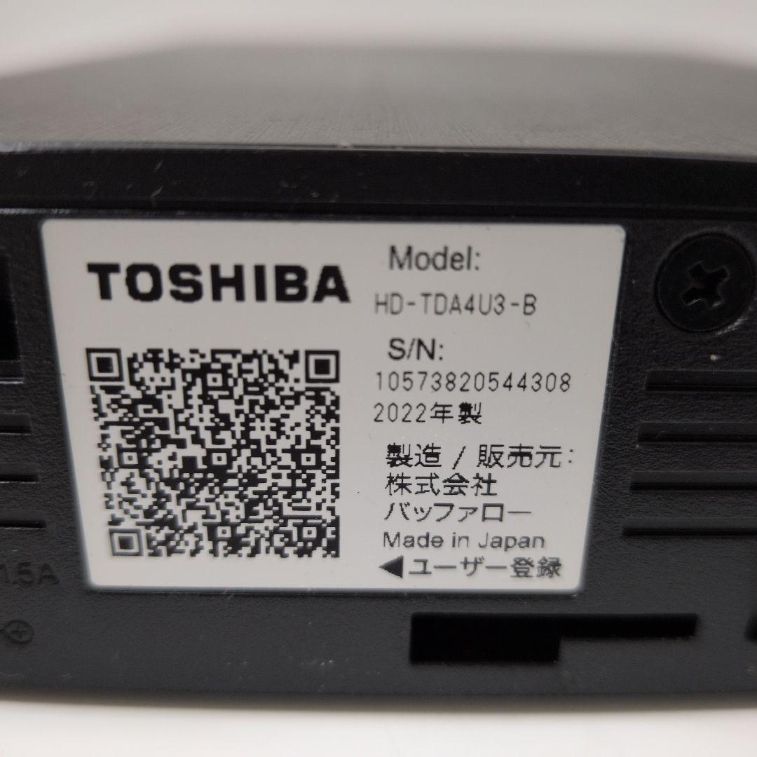 【4TB】バッファロー HD-TDA4U3-B 外付けHDD東芝