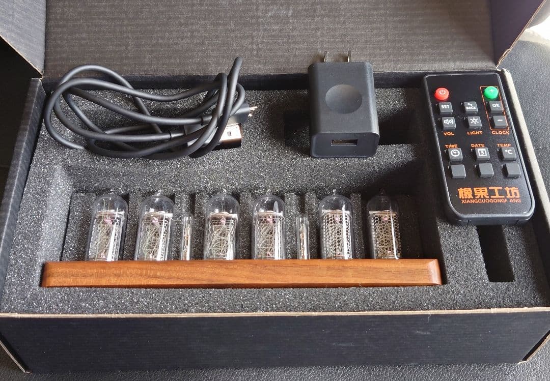 【入手困難】ニキシー管時計 IN-14 6本使用 OMNIXIE Nixie