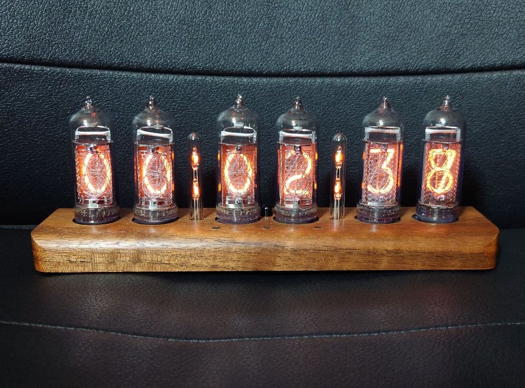 【入手困難】ニキシー管時計 IN-14 6本使用 OMNIXIE Nixie