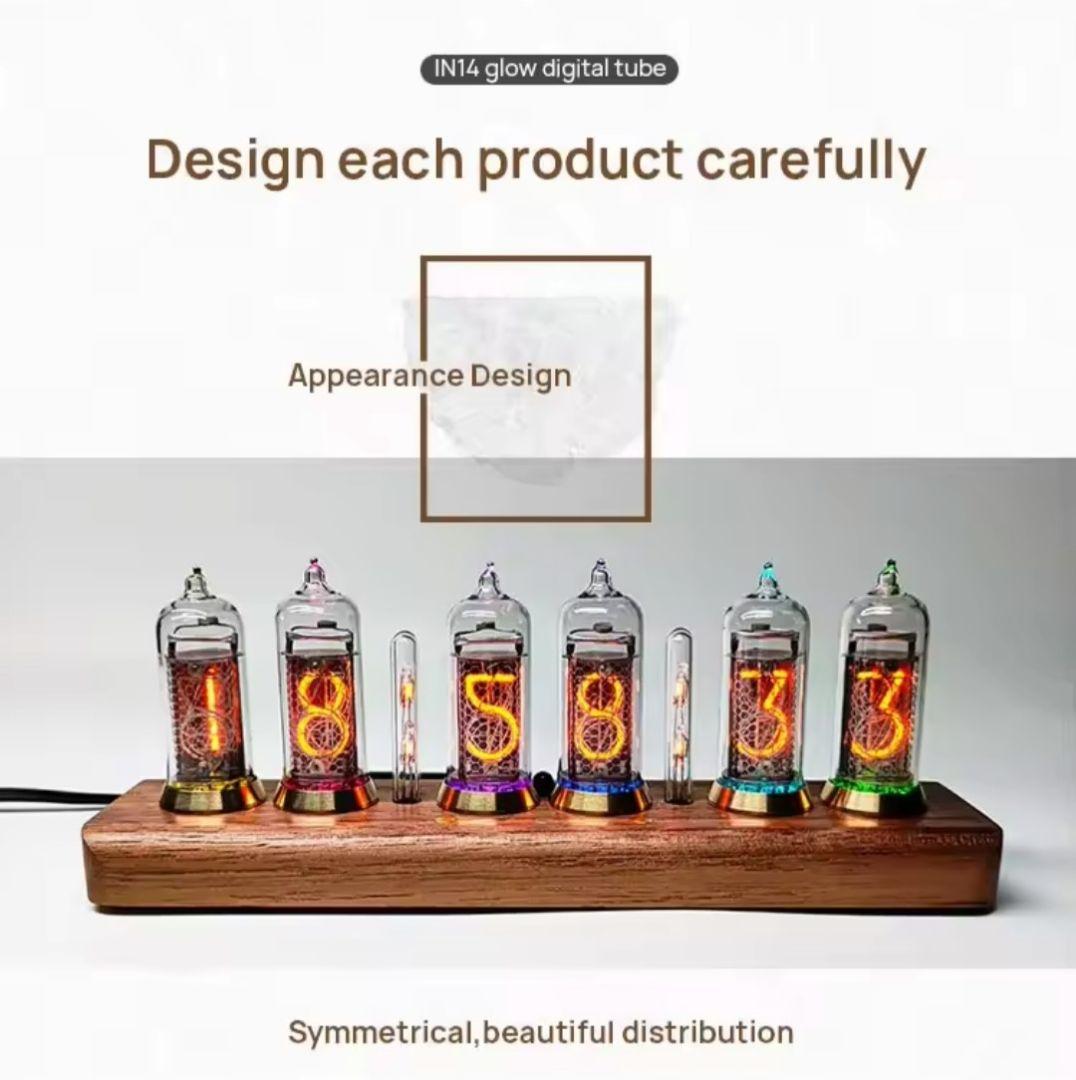 【入手困難】ニキシー管時計 IN-14 6本使用 OMNIXIE Nixie