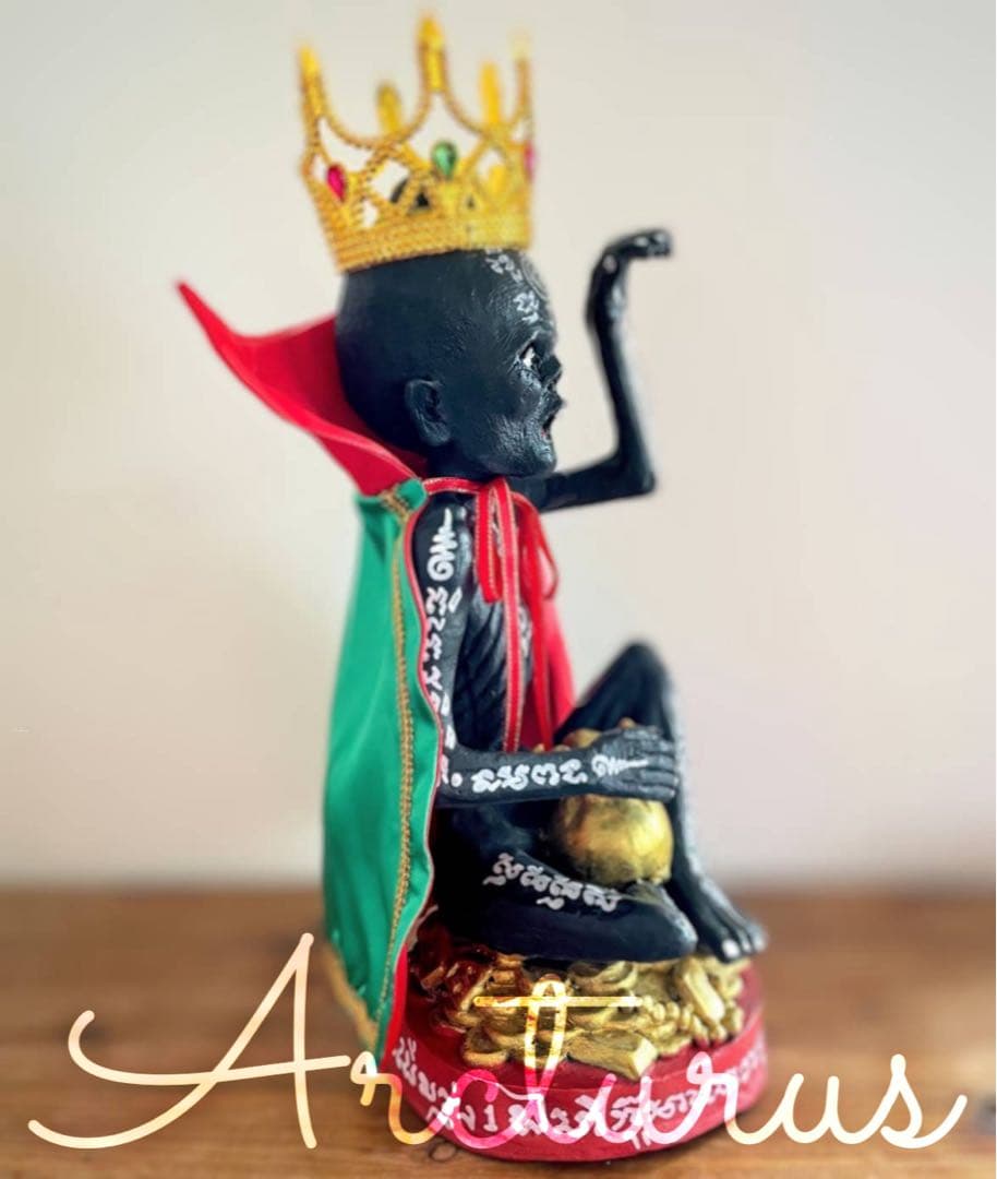 金運と幸運を呼び込む特別なクマーントーン黒　アジャンパームルン先生オーダーメイド