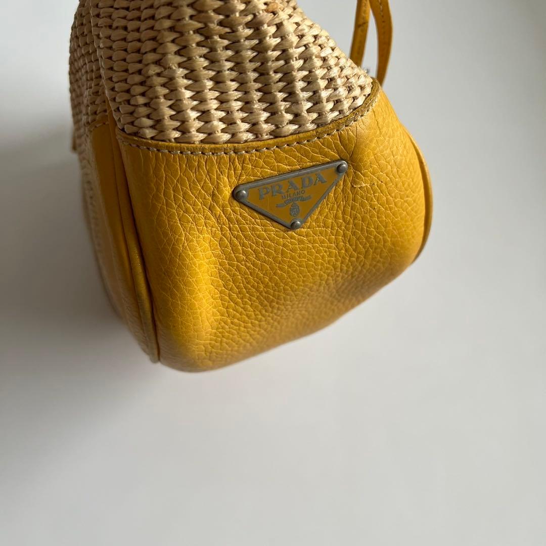 バッグ PRADA VITELLO DIANO WOVEN SHOULDER BAG