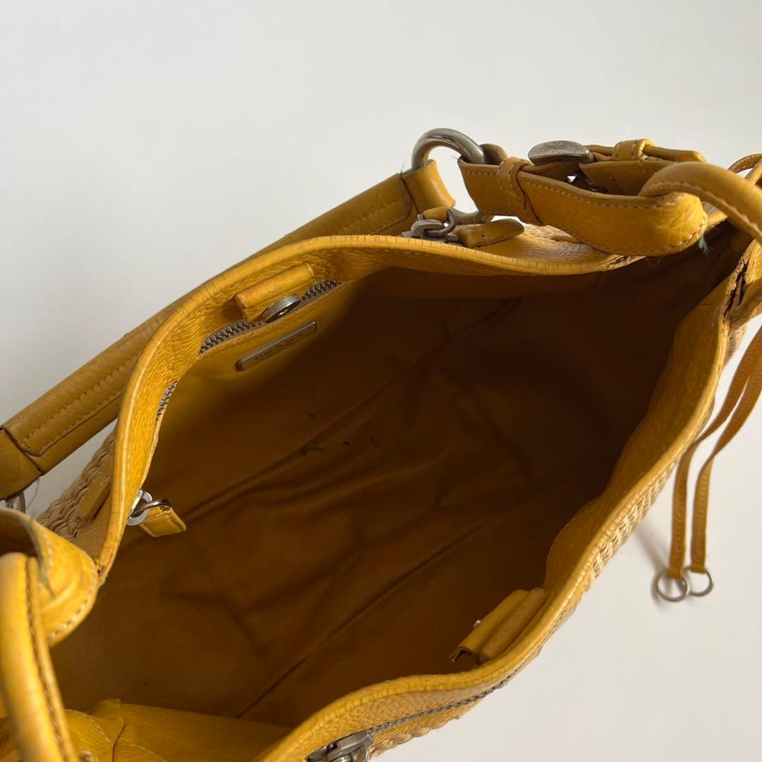 バッグ PRADA VITELLO DIANO WOVEN SHOULDER BAG