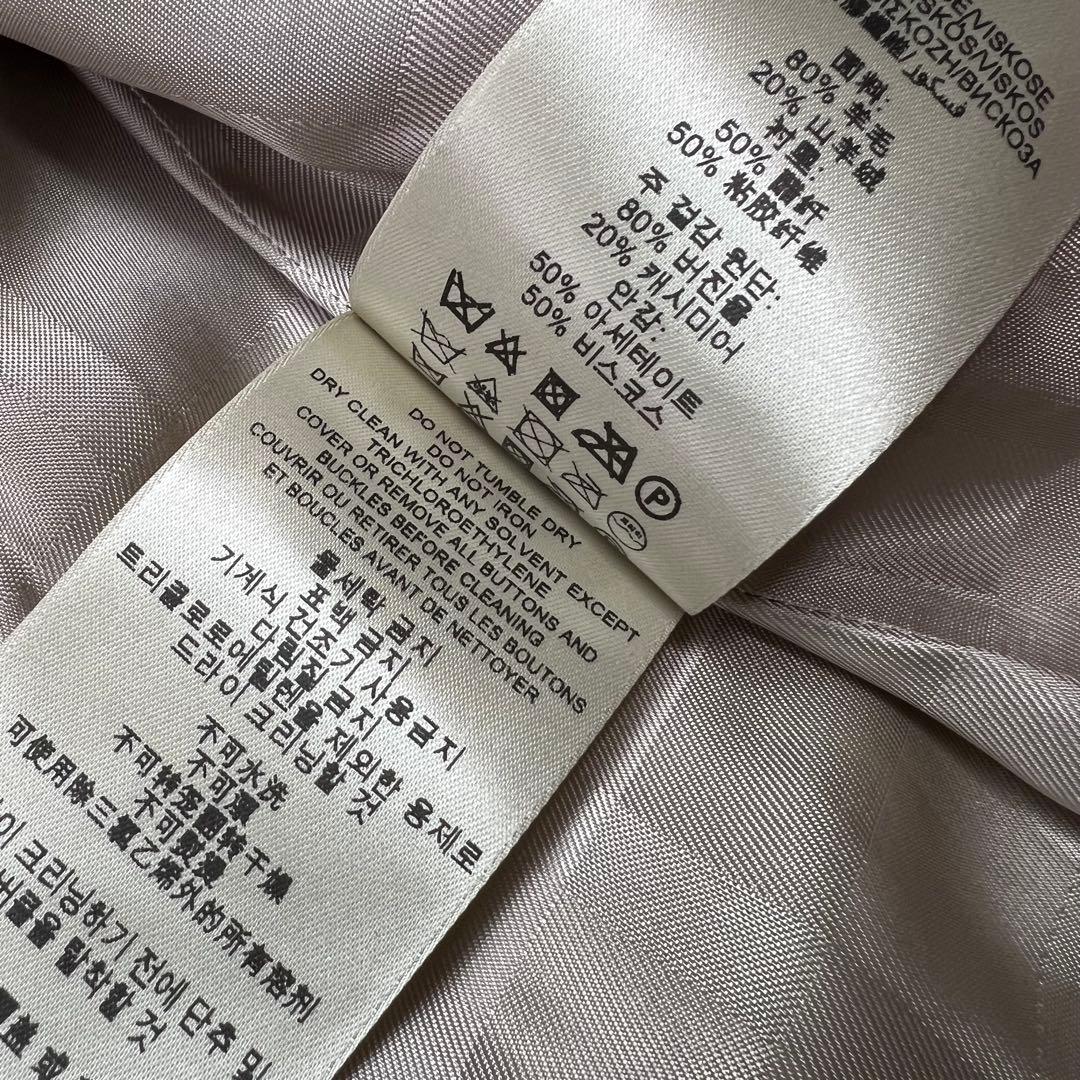 極美品♡カシミヤ　バーバリーロンドン　ベルテッドコート　ベージュ　2L