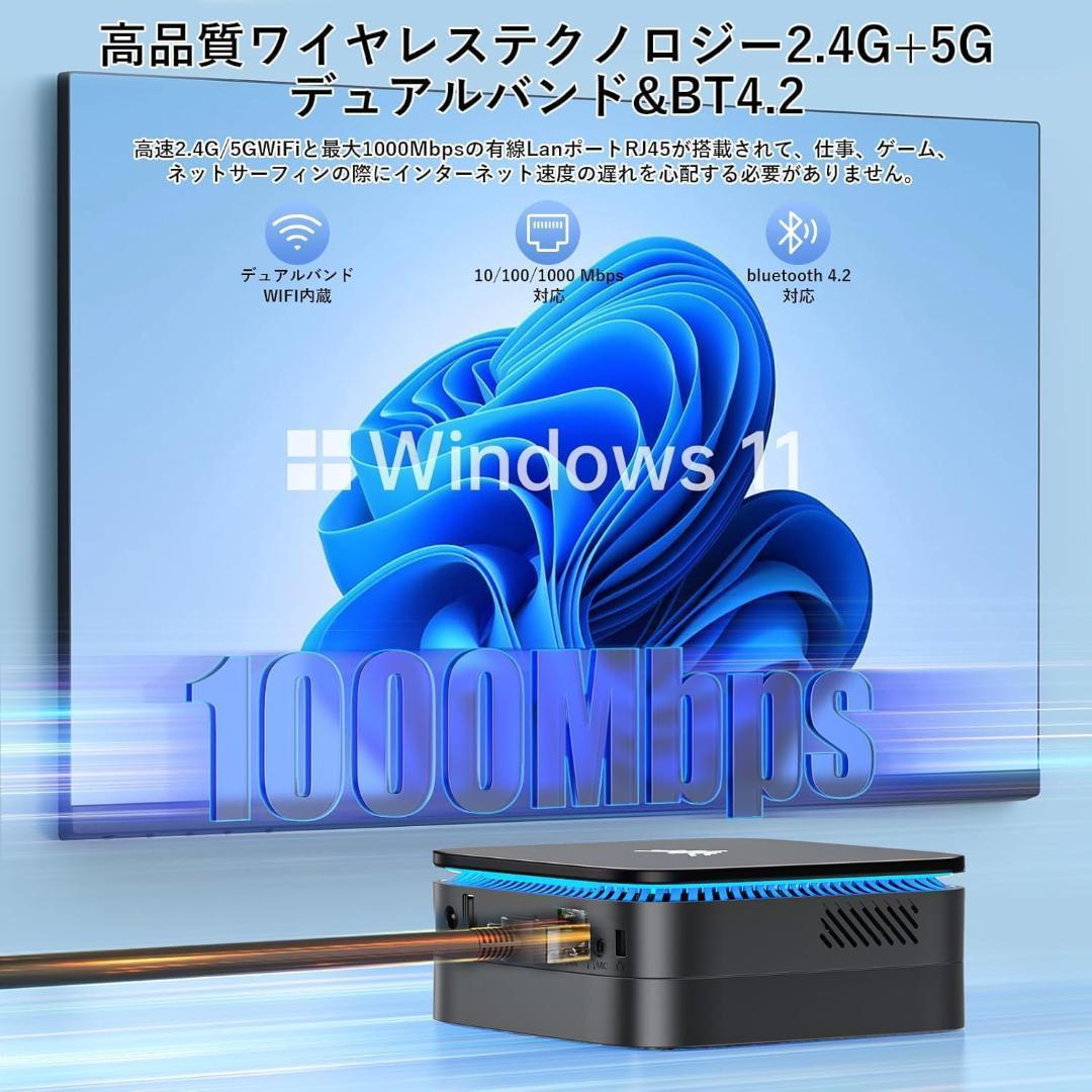 【R1591-117-370】ミニpc n100 mini pc　ミニパソコン