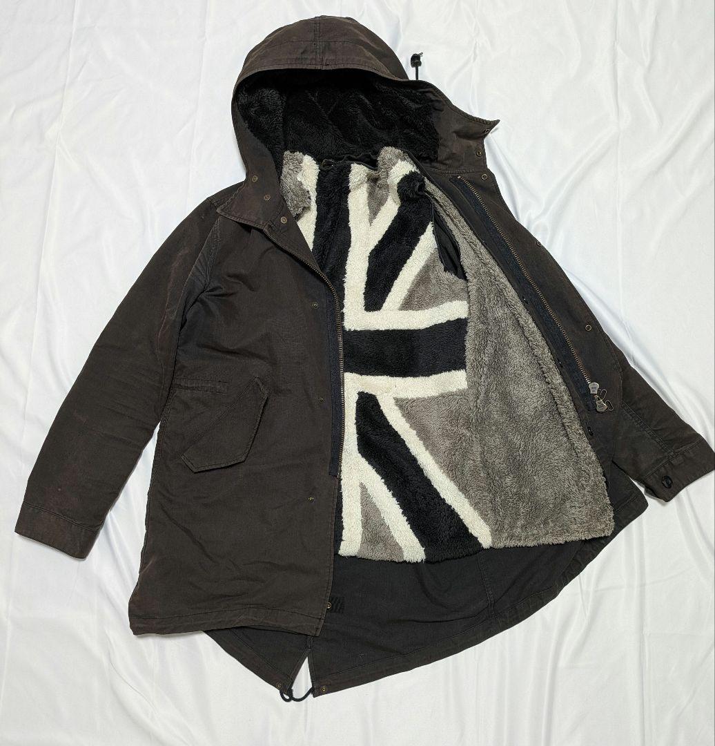 FRED PERRY ユニオンジャックライナーフィッシュテールモッズコートS