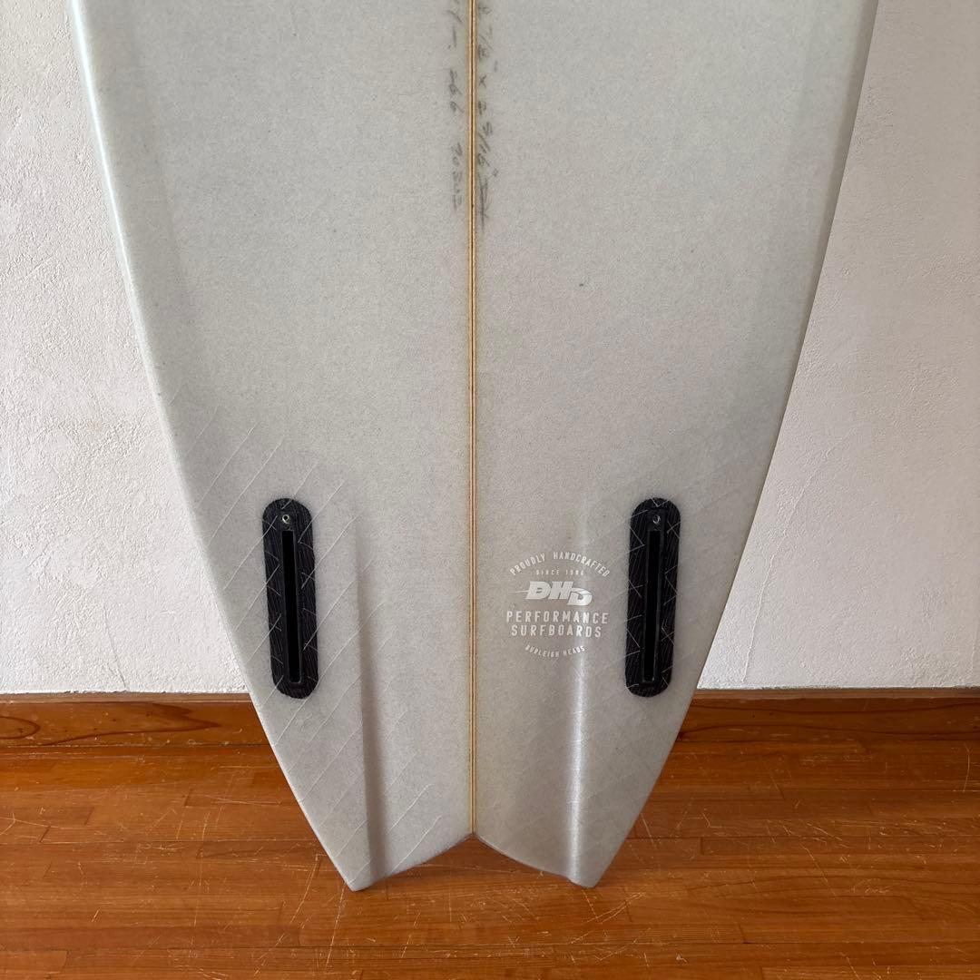DHD MINI twin2 サーフボード5.3 ミニツイン　フィッシュ グレー