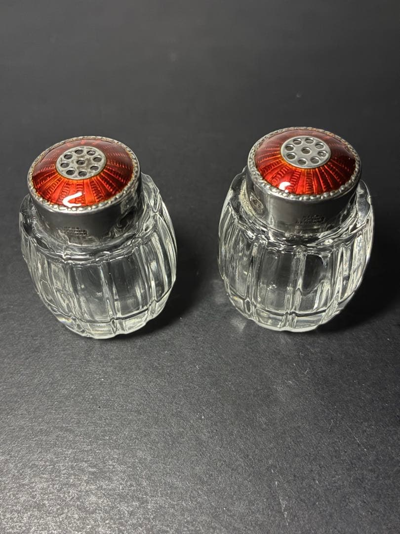 MEKA デンマーク製 ヴィンテージ ソルト＆ペッパー 純銀925蓋 北欧