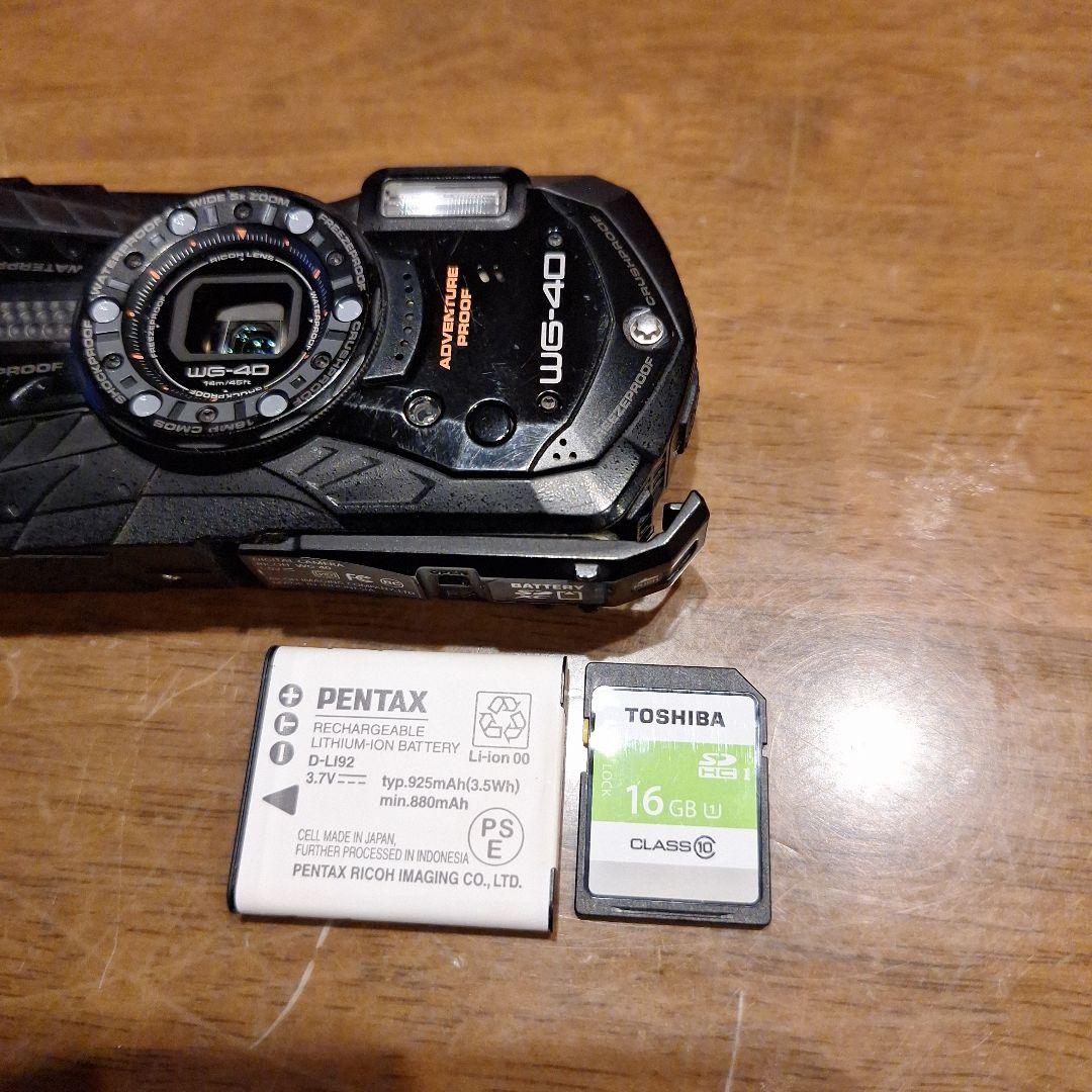 RICOHWG-40 BLACK 防水　防塵　PENTAXのケース付き