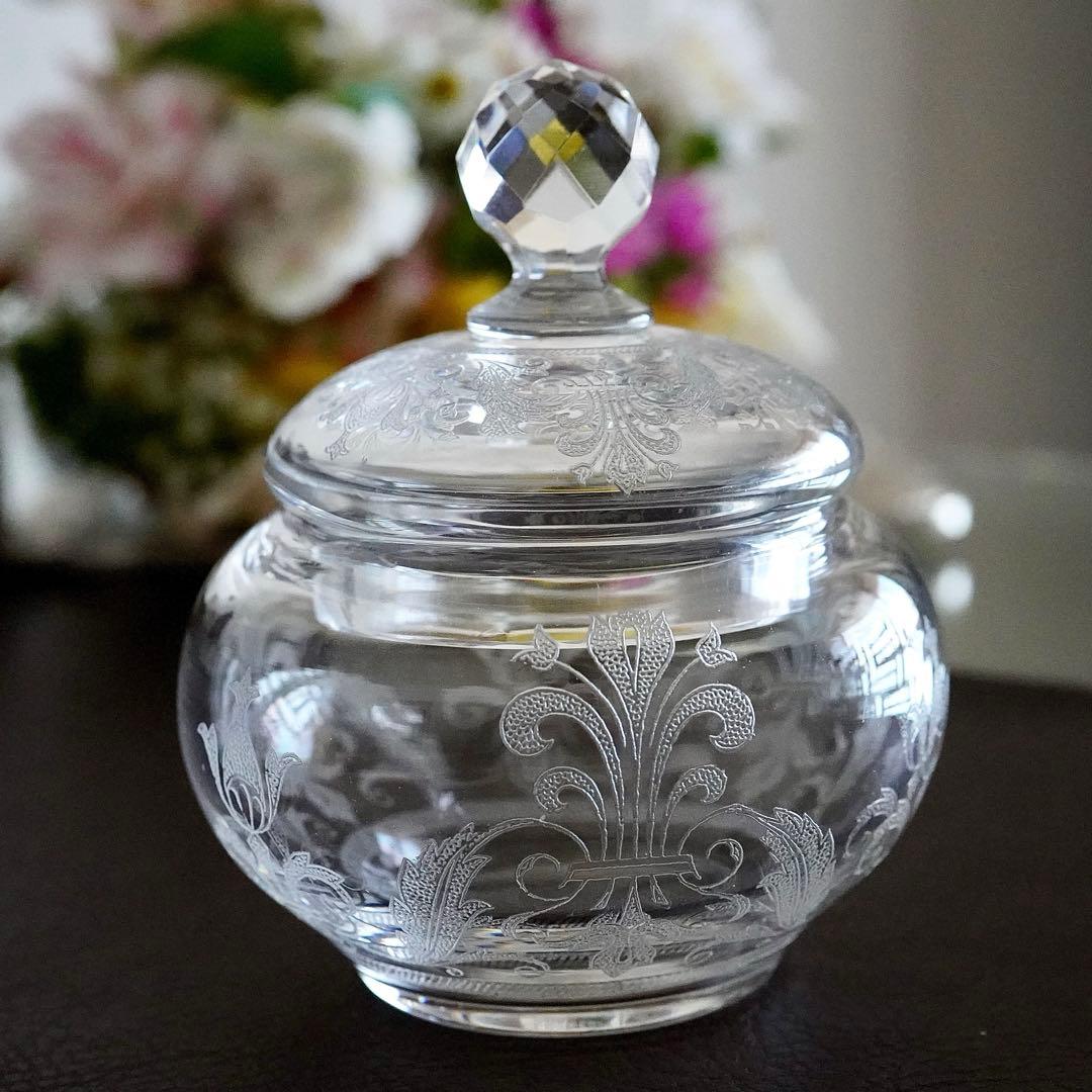 希少サイズ★オールドバカラBACCARAT★オステンド 小物入れ★ボンボニエール