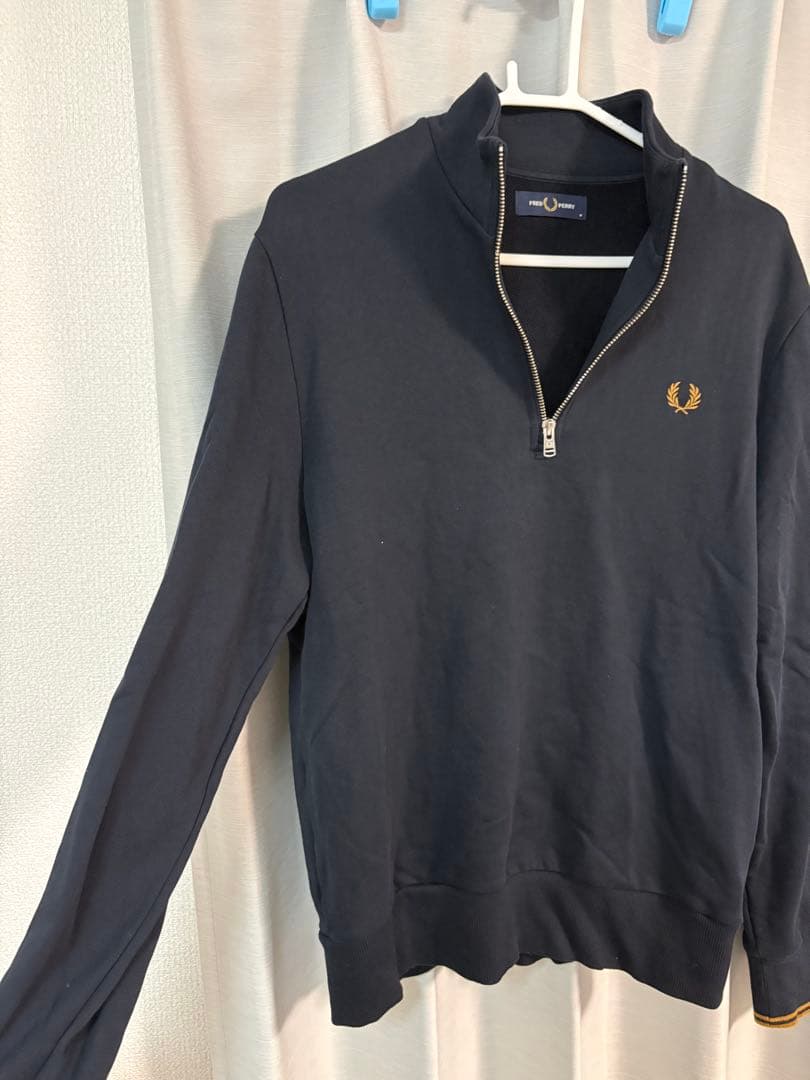 FRED PERRY フレッドペリー　 ハーフジップスウェット ネイビー