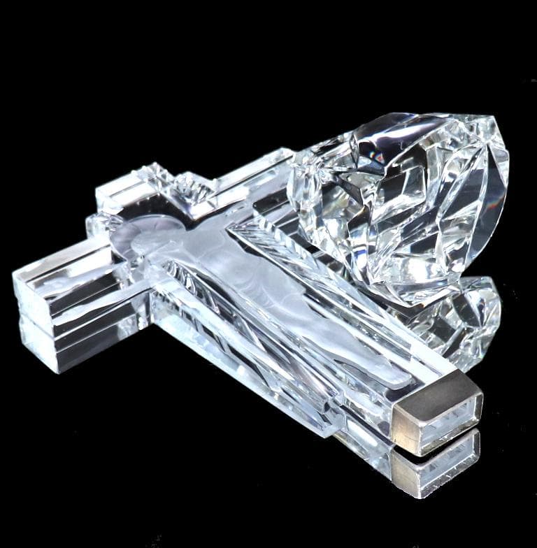 バカラ 激レア イエス・キリスト像 オブジェ 十字架 フィギュア 限定 廃盤