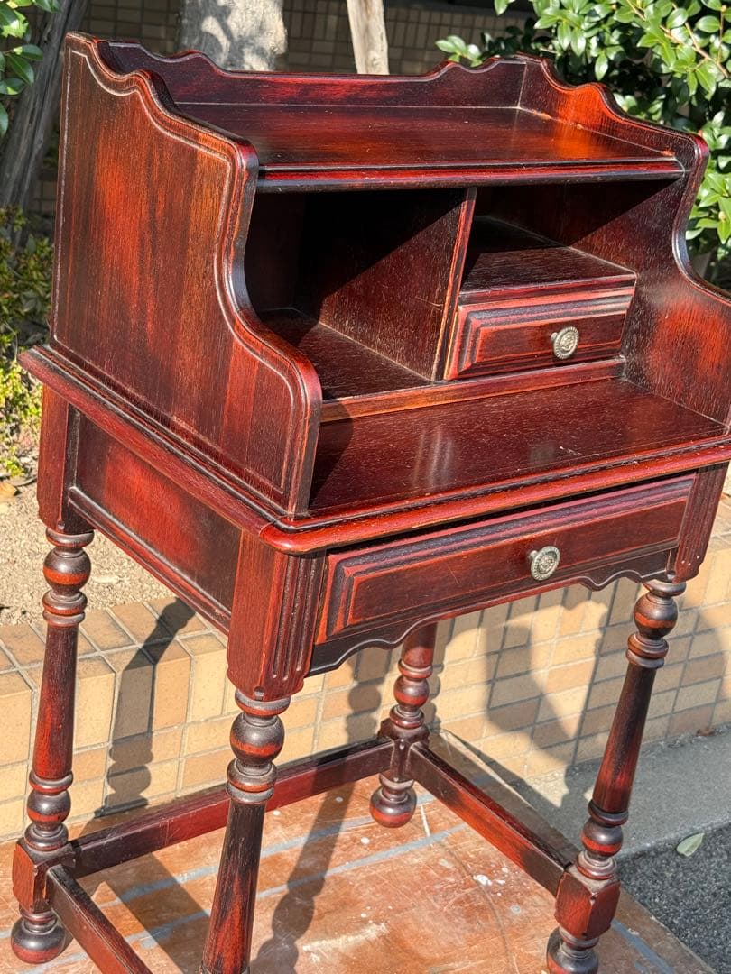 希少 カリモク ライティングデスク ライティングビューロー 家具 レトロ