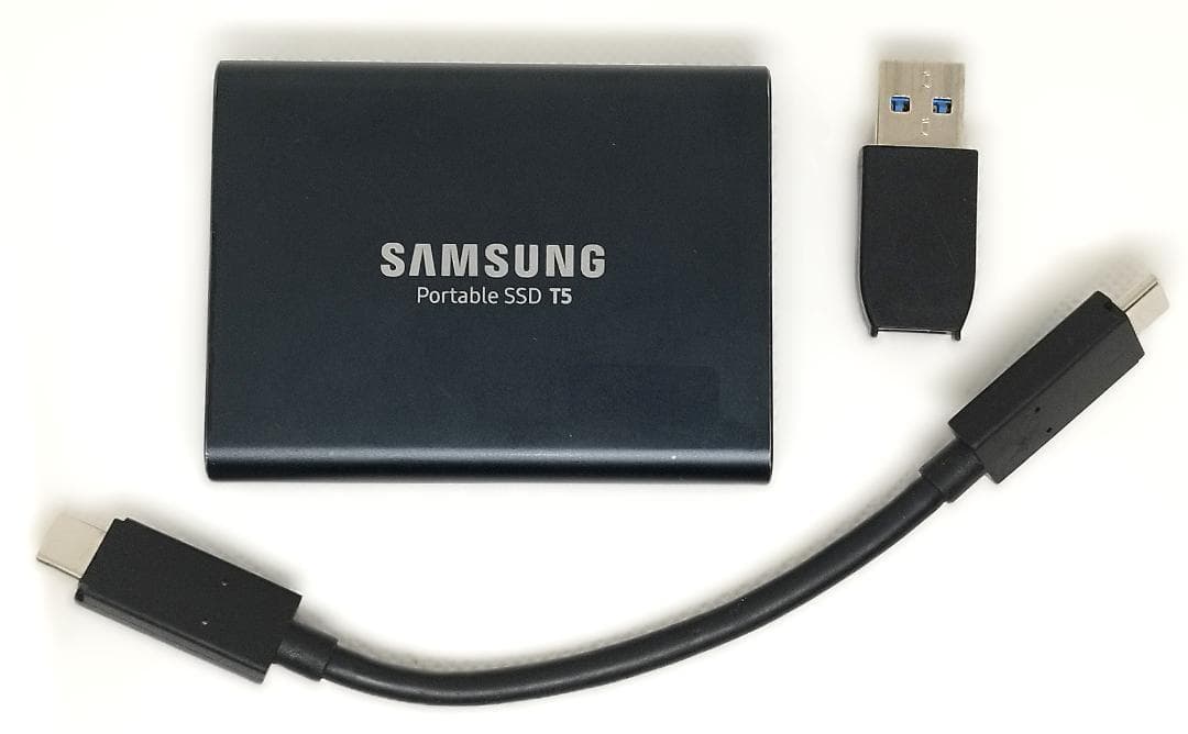【ポータブル外付SSD】Samsung T5 1TB USB3.1 Gen2