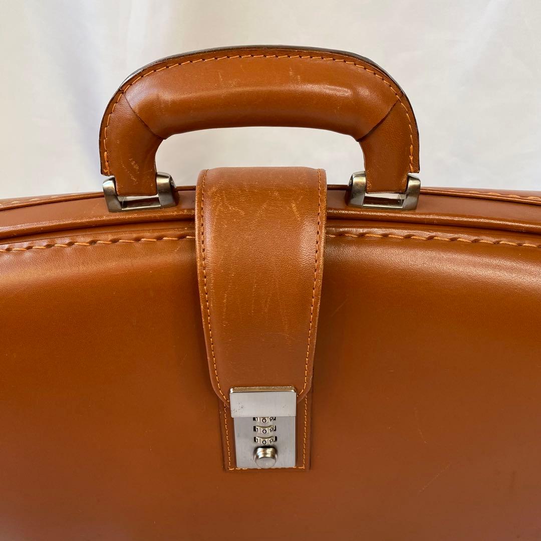 ダレスバッグ ダイヤルロック キャメル 日本製