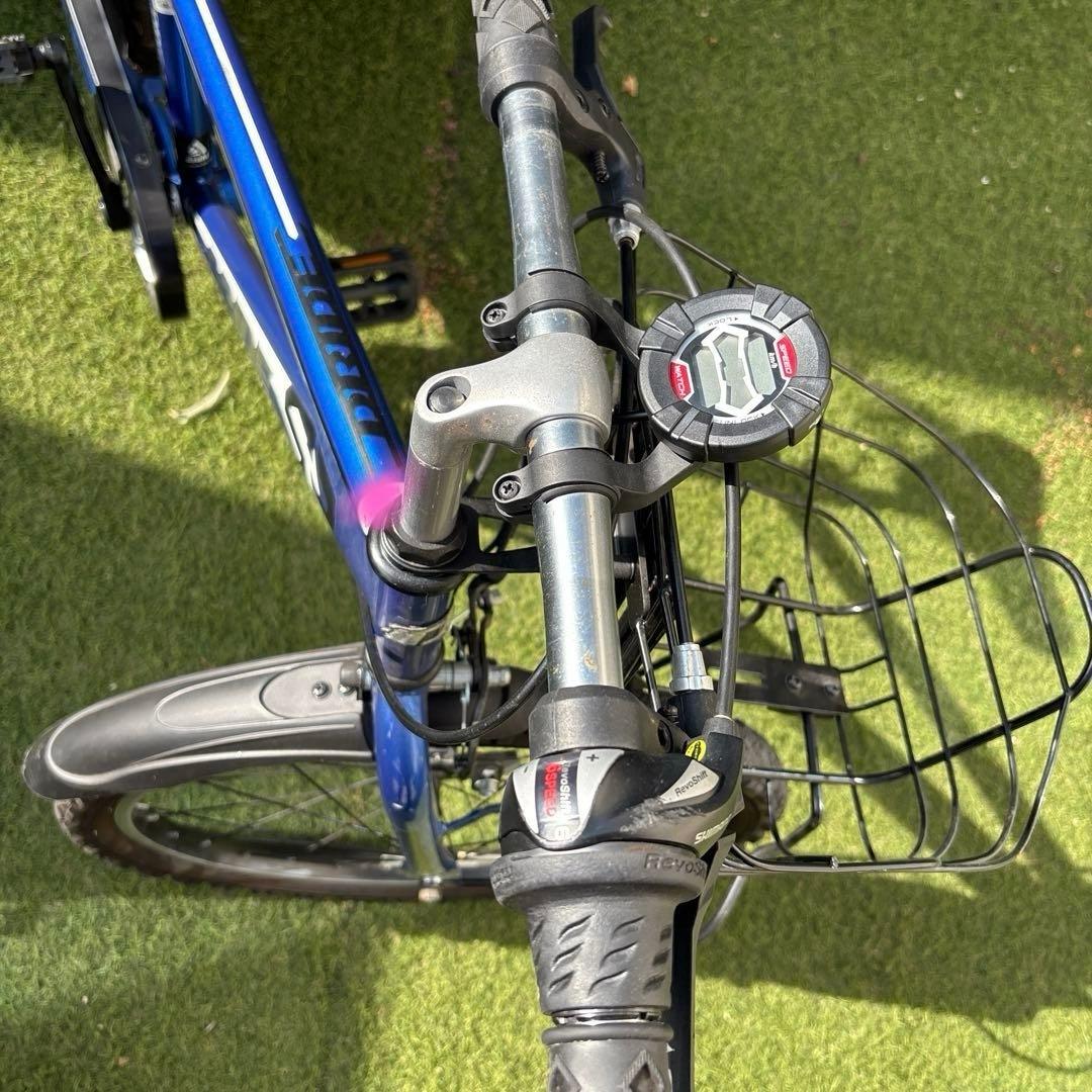 PRIDE 子供用自転車 青 フロントバスケット付き　引き取り限定　22インチ