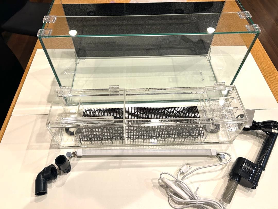 W450ガラス水槽20Lアクアリウム水槽アクアポニックス（観葉植物）仕様