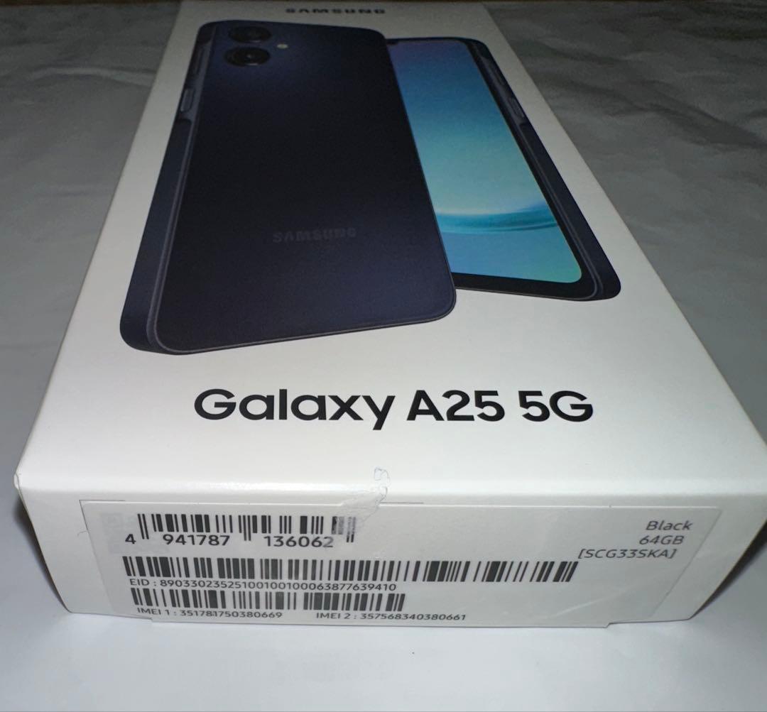 【新品未開封】Galaxy A25 5G ブラック 64GB