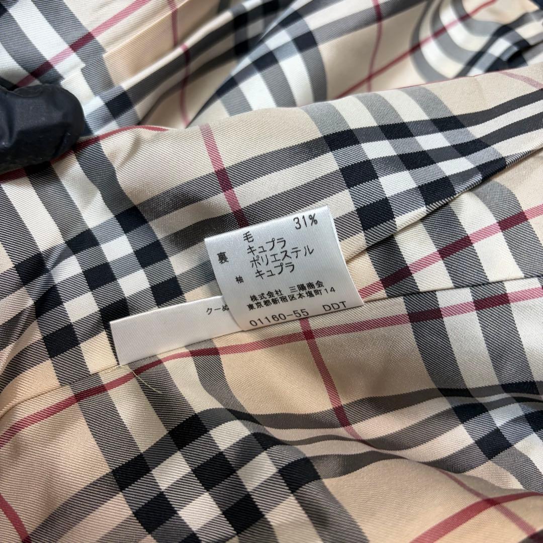 む*。様 極美品✨ BURBERRY ノバチェック ステンカラーコート アンゴラ
