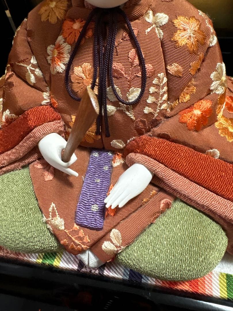 【美品】原孝洲 作 木目込み雛人形 親王飾り　伝統工芸｜内裏雛｜屏風・小物一式付