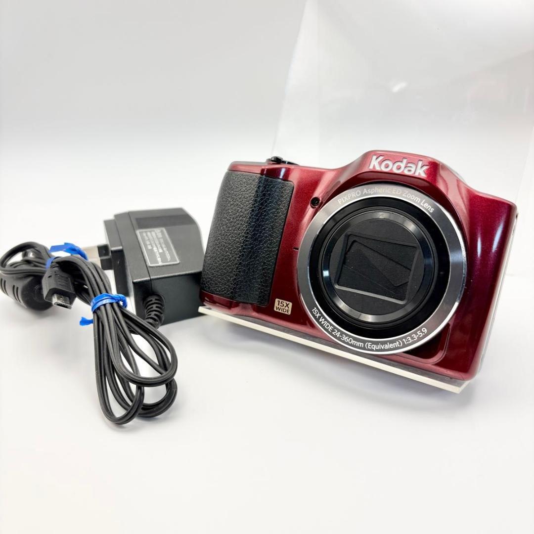 美品　Kodak コダック　PIXPRO fz152 レッド デジタルカメラ