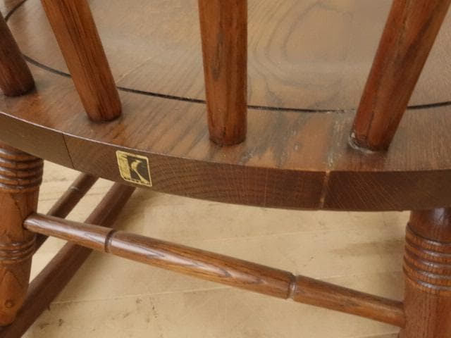 飛騨産業キツツキ　木製　ロッキングチェアー　再塗装済　ＵＳＥＤ