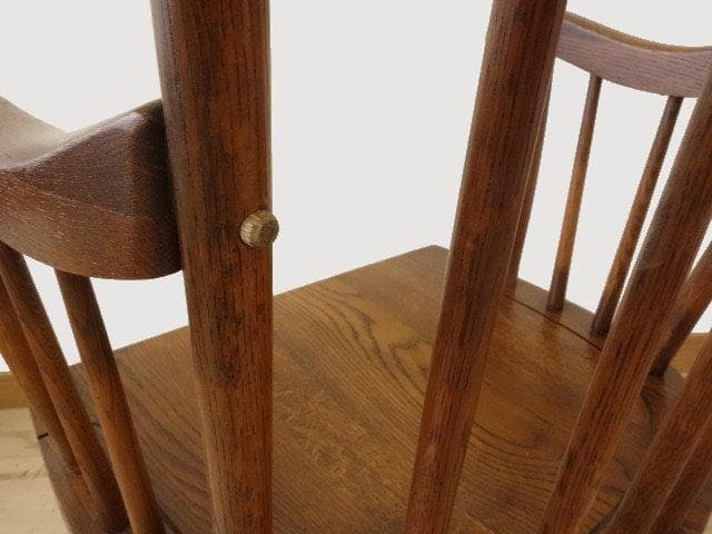 飛騨産業キツツキ　木製　ロッキングチェアー　再塗装済　ＵＳＥＤ