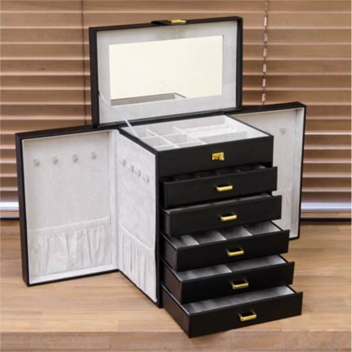 【アウトレット】ジュエリーボックスDX　BK/BR/IV