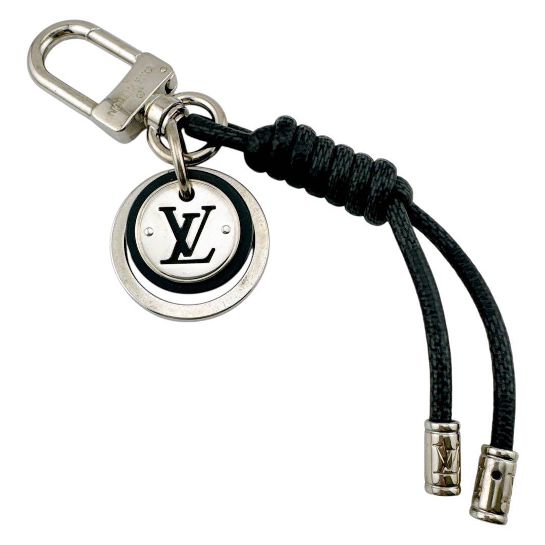 美品◇ルイヴィトン ダミエ グラフィット キーホルダー キーリング レザー
