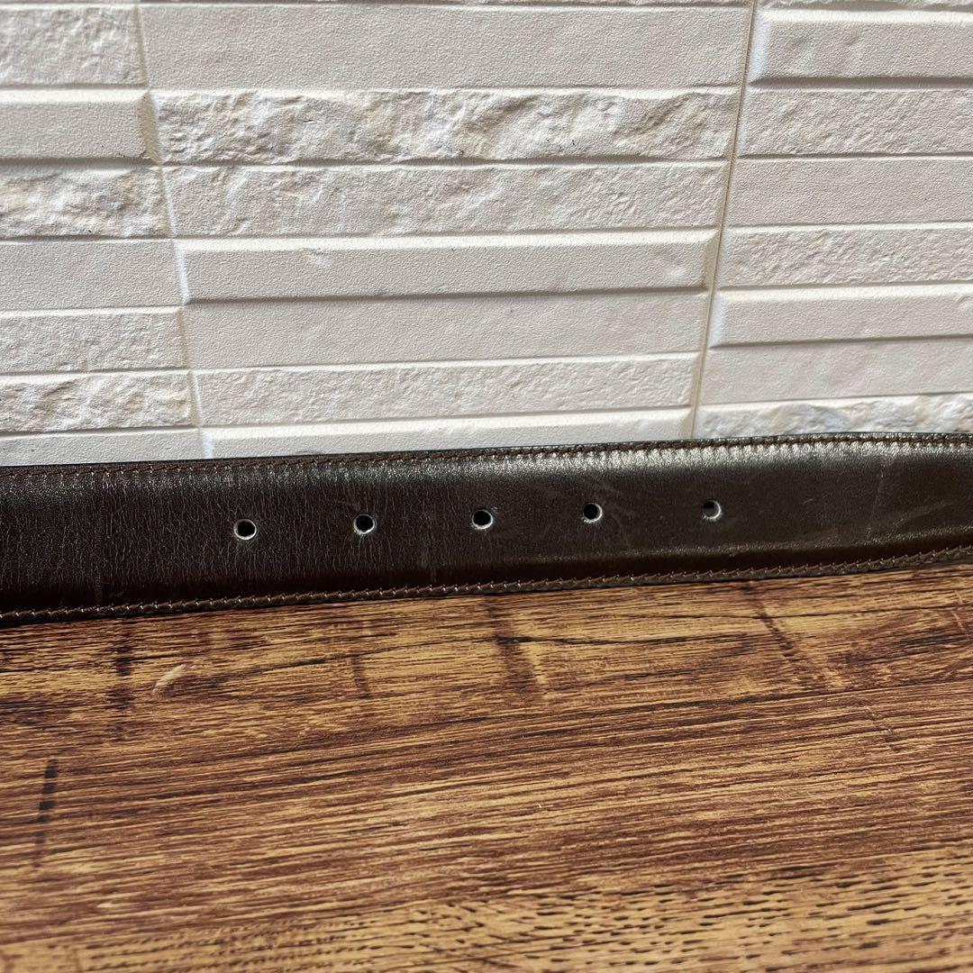 セリーヌ トリオンフ バックル ゴールド金具 レザー ベルト ブラック